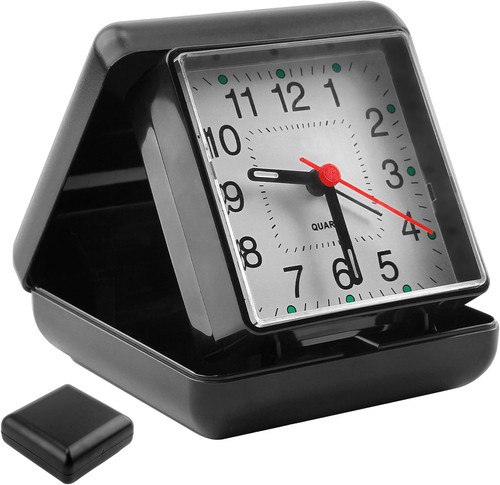 Folding travel alarm clock - alarm,