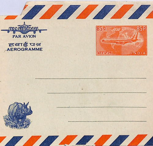 India air letter aerogramme - air,