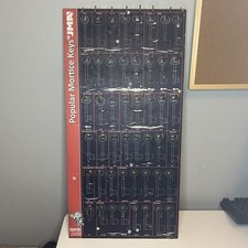 JMA Mortice Key Board | Locksmith Display For Popular Key Blanks | UK