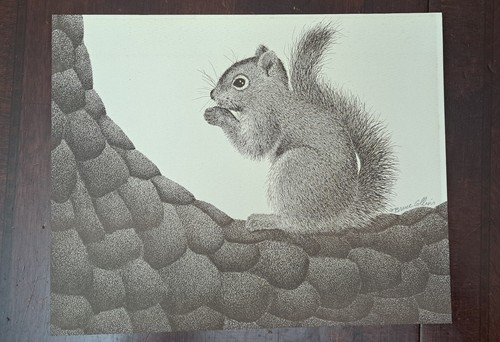 Etching wild life - etching, animal