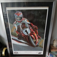  Carl Fogarty Ducati World  Superbike Super Champion Framed collectable image 