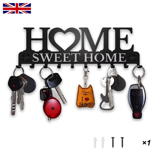 Wall mounted key holder hooks - mounted,