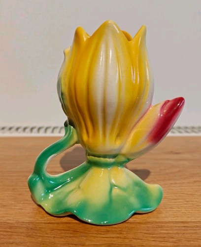 Bright yellow vintage ceramic - yellow,