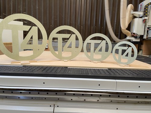 Large wooden garage logo 9mm - wooden,
