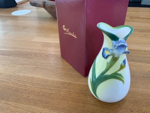 Graff iris vase 16cm - 16cm, blue