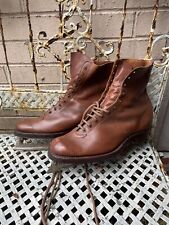 Gamages Of Oxford St London Gents Vintage Antique Leather Ice Skating Boots
