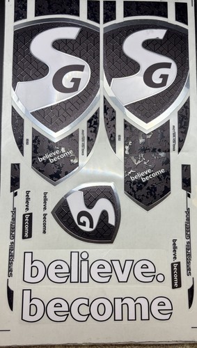 Cricket bat sticker 3d - sg,