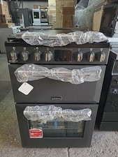 STOVES Richmond Deluxe 60Ei Electric Induction Mini Range Cooker - Black &...