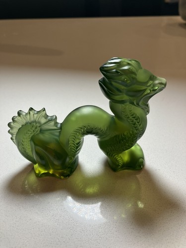 Lalique crystal antinea - lalique, green