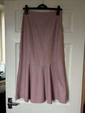 Ladies Long Pink Faux Leather