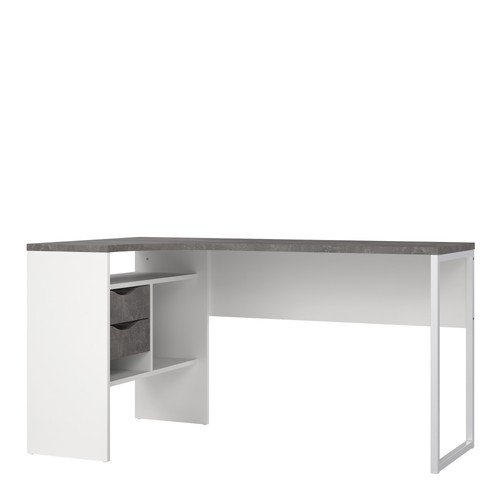 Corner desk with drawers - desk,