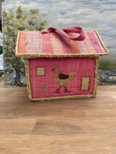 Raffia Straw House Basket