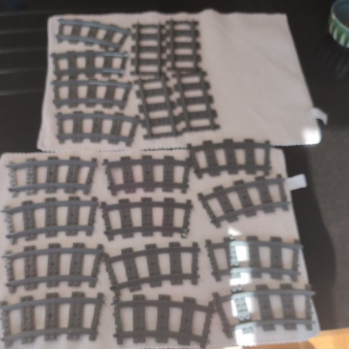 Lego train track curves - track, x
