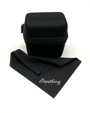 Genuine Breitling Box Watch Case Black Zip Up Protective Travel Service Carrier