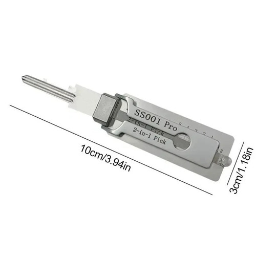 Stainless steel key - 2-in-1,