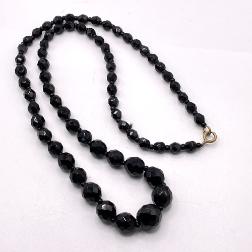French jet necklace black