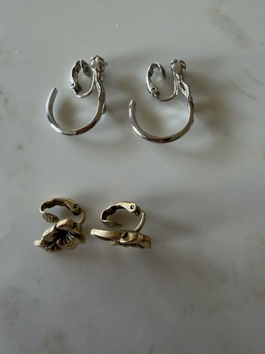 Avon vintage earrings silver - avon, &