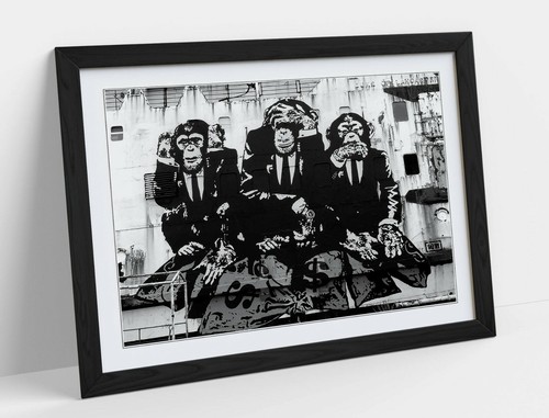 Banksy wise monkeys deep - banksy,,