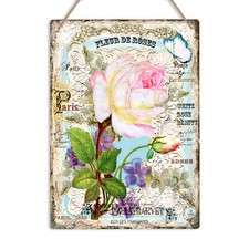 Shabby chic white rose flower - shabby,