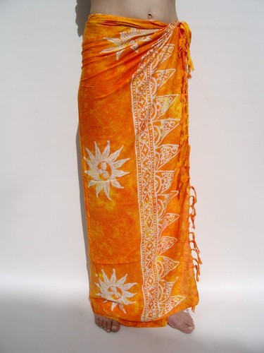 New sarong sun orange - orange, yellow