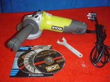 Ryobi Angle Grinder, EAG750RS, 240v, 115mm 4.5", 750w, spare blades, & Spanner.