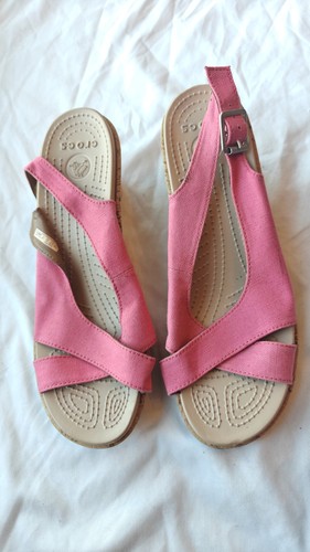 Crocs leigh linen espadrille - a,