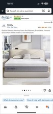 Double Mattress Memory Foam Bed Mattress, Breathable,Pressure & Back Pain Relief