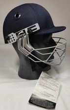 Slazenger Pro Youth Navy Blue Cricket Helmet with Face & Ear Protection    NWT