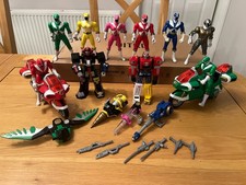 Power Rangers Lightspeed Rescue Bundle Full team 2 Megazords 2 bikes weapons VGC