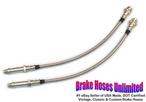 Stainless front brake hoses - stainless,