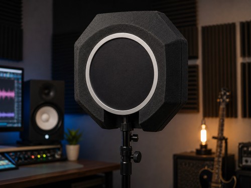 Recording booth microphone - recording, booth-microphone