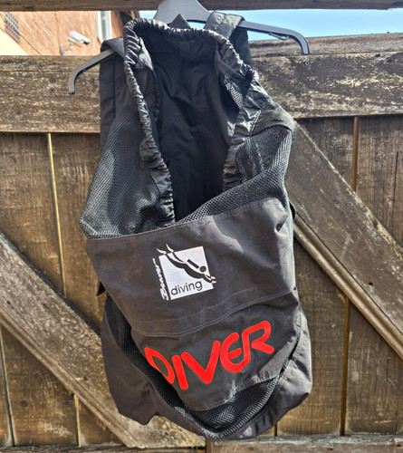 Scuba diving gear - bag, black
