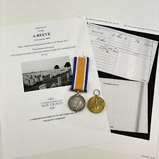 WW1 Medal Pair Arthur Reeve