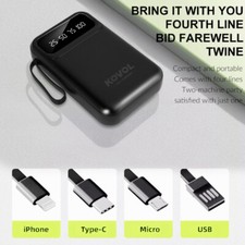 90000mAh Mini Power Bank,20W Fast Charging Portable Charger For iPhone/Android