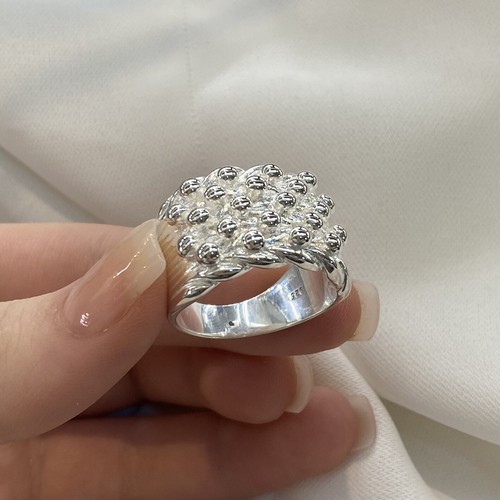 Silver mens five row - silver,