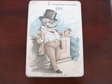 Antikamnia `Skeleton` Original Victorian Medical Calendar. September/ Oct 1899