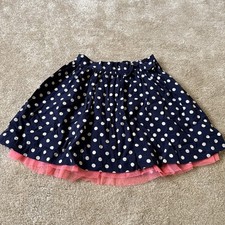 Gap Girls Navy Polka Dot Skirt
