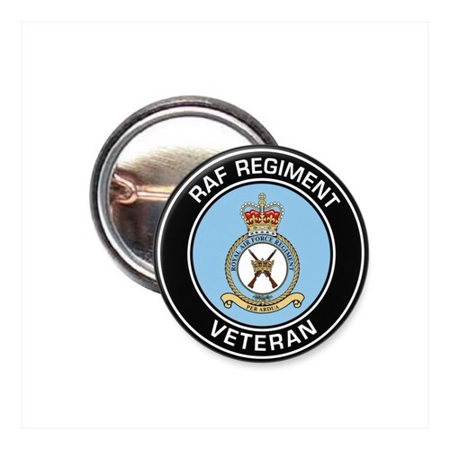 Raf regiment veteran 25mm pin - veteran,
