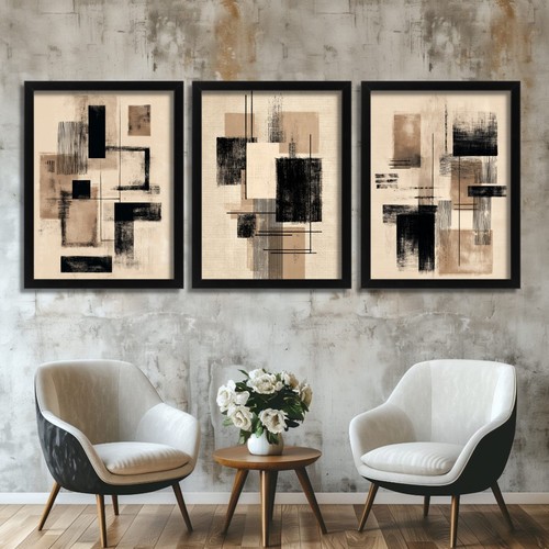 Neutral abstract wall art - abstract,