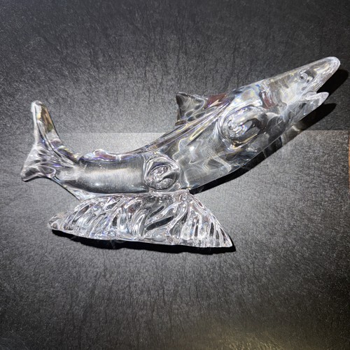 Waterford crystal shark - waterford, 8"