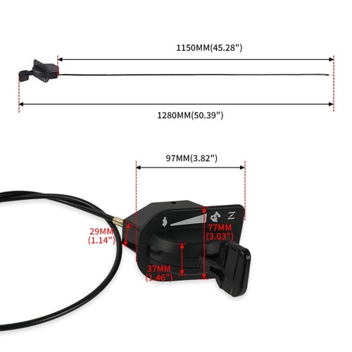 Throttle choke cable - choke,