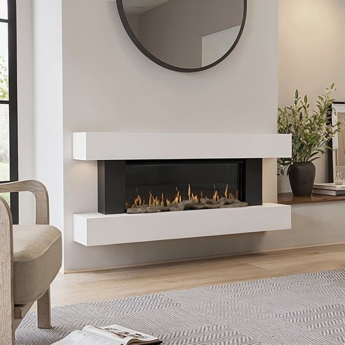 White wall mounted electric - white,