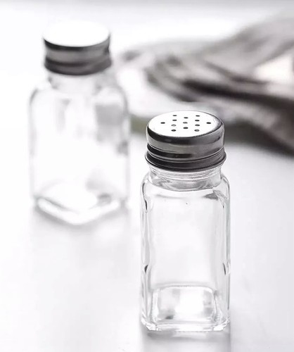 Pcs glass salt and pepper - pcs,