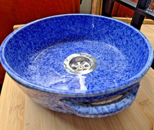 Blue Ceramic Bowl Sink 24cm