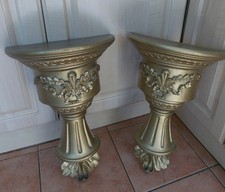 Very Large Pair Of Ornate Wall Corbels