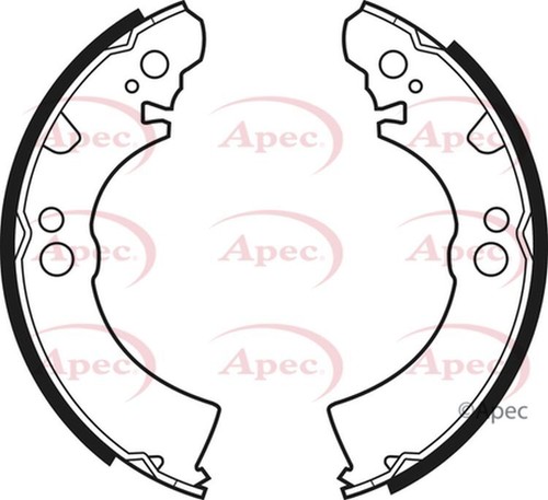 Apec brake shoes rear - shoes,