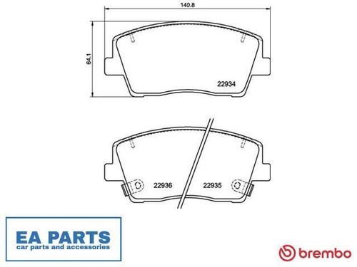 Brake pad set disc - brake, for