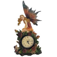 Fairy Clock With Roses Quartz
