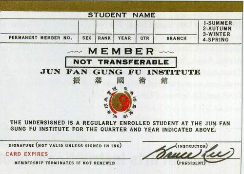 Bruce lee signed - signed, kung