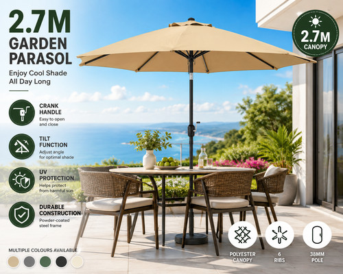 Garden parasol patio table - garden,
